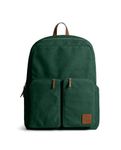 DailyObjects Forest Green Field Backpack| Casual Laptop Bag with Luggage Sleeve | Unisex Travel Backpack | Made of Durable Canvas Material | Zippered Compartments with Pockets