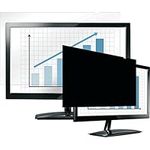 Fellowes PrivaScreen Anti Glare Black Privacy Filter & Screen Protector For Monitor/Computer, 21.5" Inches 16:9 Widescreen - Easy Attach & Removal With Quick Reveal Tabs