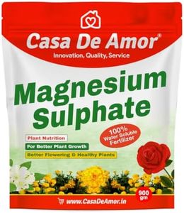 Casa De Amor Magnesium Sulphate Fertilizer | Boosts Growth & Green Foliage | For Flowers, Vegetables, Indoor & Outdoor Plants | 900 gm