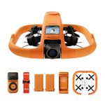 HOVERAir AQUA Flying Camera, IP67 Waterproof Follow Me Drone with Camera for Water Sports with 34mph, 10+ Flight Modes, 4K 100 fps Slow Motion, HDR Video, SmoothCapture 3.0 (Fly More Combo)