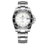 ADDIESDIVE Automatic Diver Watch for Men Diving Waterproof 200M Stainless Steel Bracelet Synthetic Sapphire Crystal