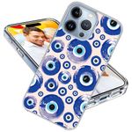 ARTIOSIT for iPhone 15 Pro Max Case for Girl Women Men, Shockproof Thin Slim Soft TPU Clear Protective Phone Case Cover for iPhone 15 ProMax 6.7,Cute Cool Cartoon Blue Magic Fashion Turkey Evil Eye