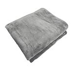 JANNIDE Electric Car Blanket,Heated 12 Volt Fleece Constant Temperature Anti-Overheat Travel Heating Blanket for Car and RV-Great for Cold Weather,Tailgating, and Emergency Kits (Grey)