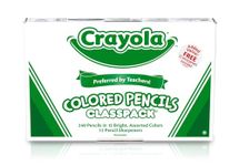 Crayola Coloured Pencil Bulk Classpack, 12 Colours, 240 Count, Arts & Crafts