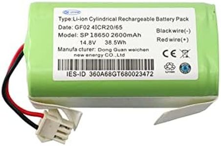 CAESEA 14.4V 2600mAh Replacement Battery for Eufy RoboVac G10, G30, RoboVac 15C, RoboVac 11, 11C, 11S, Deebot N79 N79S - 2-Wire Plug