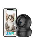 EZVIZ Security Indoor Camera Pan/Tilt 1080P, Smart IR Night Vision, Motion Detection, Auto Tracking, Baby/Pet Monitor, 2-Way Talk, Works with Alexa and Google(C6N Black)