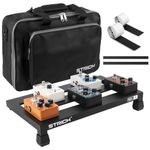 STRICH Guitar Pedal Board Aluminum Alloy 1.2lb Super Light Small Effect Pedalboard 15'' x 8.66'' with Carry Bag, MINI+ 15