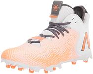 New Balance Men's Freezelx V3 Lacrosse Shoe, White/Navy/Orange, 4.5