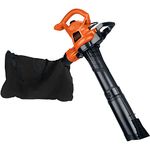 BLACK+DECKER 3-in-1 Electric Leaf Blower, Leaf Vacuum, Mulcher, 12-Amp (BV3600)