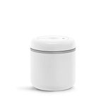 Fellow Atmos Vacuum Canister for Coffee & Food Storage - Airtight Sealed Container, Matte White, Medium Coffee Bean Storage, 0.7 Litre Jar