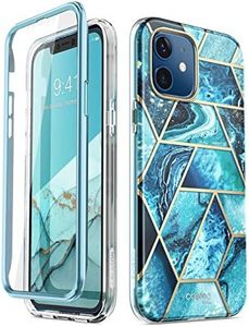 i-Blason Cosmo Series Designed for iPhone 12 Mini Case (2020), Slim Full-Body Stylish Protective Case with Built-in Screen Protector, Ocean
