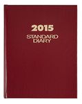AT-A-GLANCE Standard Diary Daily Diary 2015, Hardcover, 7.5 x 9.44 Inch Page Size, Red (SD374-13) by At-A-Glance