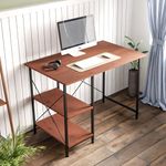 FURLAY Plank Office Desk and Study Table | 1 Year Warranty | Metal and Engineered Wood Desk for Adults & Students | DIY (Woodland)