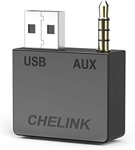 CHELINK Transmetteur audio Bluetooth pour Kia Hyundai, adaptateur audio portable sans fil pour autoradio compatible avec i-Phone X i8 i7 i7Plus i5 i6 i6S i-Pad Android Smartphone