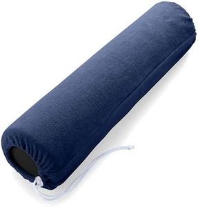 ZenGrowth Knierolle mit Bezug für Massageliege – Rolkissen für Massage & Wellness – Bequem & Hygienisch – Mit Reißverschluss – Abnehmbarer, Waschbarer Bezug (Marineblau, 3/4 Rund)