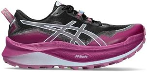 ASICS Trabuco Max 3 Womens Trail Running Shoe Road Shoes Black/Berry 7 (40.5)