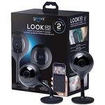 Geeni Look Indoor Smart Security Camera, 720p HD Surveillance with 2-Way Talk and Motion Sensor, Works with Alexa and Google Home, No Hub Required, Black (2 Pack)