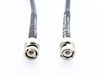 US Made 20 ft BNC Male Jumper - LMR/CNT-240 Coaxial Cable 20ft Ham or CB Radio Antenna Coax BNC Male Connectors MADE IN THE USA