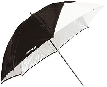 Westcott 2012 80cm Optical White Satin with Removable Black Cover Umbrella