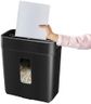 Amazon Basics 6-Sheet Cross Cut Paper and Credit Card Shredder | 11.5 Liter Waste Basket Capacity| for Office and Home Usage | 1 Year Brand Warranty