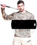 Shindn Round Riot Shield Organic Glass Police Shield - Multi-Functional Tool for Outdoor Survival and Self-Defense (Transparent Shield)
