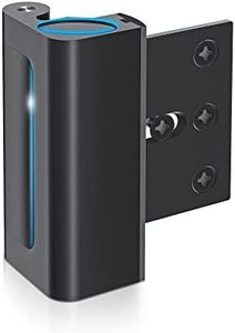 Door Reinforcement Lock Withstands 800lbs of Force - Black Extra Proof Door Lock for Kids Safety Drilling Required, Prevents Unauthorized Entry, Add a Door Security Lock for Home Safety & Privacy