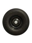 Easy Fit 4.00-6 Flat-Free Wheel Assembly for Residential Wheelbarrow Black