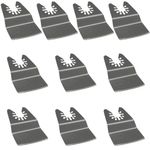 10 X Rennie Tools 50mm Scraper Blades/Oscillating Multitool Blades for Scraping Cutting Removing Paint Caulk Adhesive Sealant Compatible with Dewalt Stanley Worx F30 Erbauer Black & Decker Etc