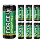 Force Ginger Ale | Premium Ginger Ale | Natural Ginger & Lemon | Original Flavour | Pack of 6 x 250ml cans | 100% Recyclable cans |