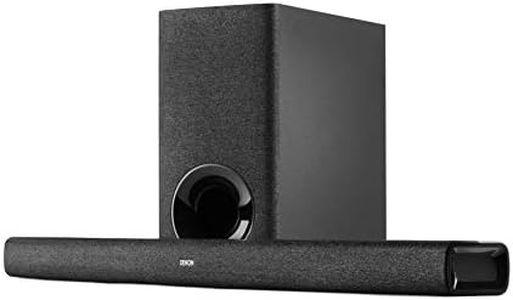 Denon DHT-S416 Soundbar with Wireless Subwoofer, Bluetooth Sound Bar for Surround Sound System, Dolby Digital 5.1, Built-In Google Chromecast, HDMI ARC, Wall Mountable, Including HDMI Cable