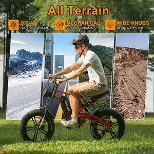 Kanpe Fat Tire Electric Bike – 15AH Battery, All-Terrain E-Bike