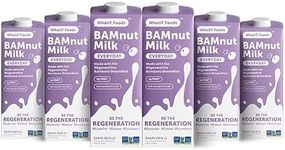 BamNut Milk Everyday | Extra Creamy, Unsweetened Shelf-Stable Plant-Based Milk | 2.5x More Protein than Oat & Almond Milk, Vegan, Non-Dairy 33.8 Fl Oz - (Pack of 6) by WhatIF Foods