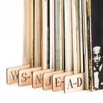 Vinyl Record Dividers Separators Vinyl Storage Alphabetic Organizer Gift for Him Vinyl Lover Birthday Anniversary Holiday Christmas Valentine’s Day Gift Men Boyfriend Husband LP Accessories (SET of 6)