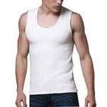 Double Parrot Men Regular Fit Vest Pack Of 5 (95 Cm) White