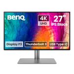 BenQ PD2725U 27 "(69 cm) IPS 4K HDR10 Monitor for Mac| 95% P3| 100% sRGB| 100% Rec709|Thunderbolt 3| AQCOLOR Technology|Factory-Calibrated|Hotkey Puck G2| ICCsync| KVM|PIP/PBP|USB Hub|HDMI|DP(Black)