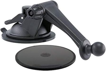 ARKON Mounts Sticky Suction Windshield and Dash Car Mount with 3" Arm for Garmin nuvi GPS | Strong Suction Mount | Garmin nuvi Ready | 360° Adjustable Viewing | Adjustable 3" Arm | GN079WD