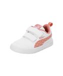 Puma Baby Girls Courtflex V3 Dotty V Inf White-Deeva Peach Sneaker - 3 UK (39875901)