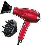 Infiniti Pro by Conair 1875 Watt Salon Performance AC Motor Styling Tool/Hair Dryer with Twist Folding Handle; Red