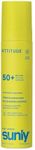 ATTITUDE Kids Mineral Sunscreen Lightweight Lotion SPF 50, Broad Spectrum Zinc Oxide, EWG Verified, Non-Nano, Water-Resistant 80 Minutes, Non-Greasy for Face & Body, Vegan, Unscented, 80 grams