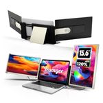 Teamgee Portable Monitor for All Laptops, 15.6" 1080P FHD IPS 120% sRGB, 235° Rotation, Detachable, Plug & Play, Compatible with Windows/Mac/Chrome/PC