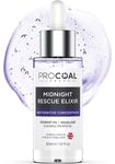 Face Oil, Midnight Rescue Elixir Face Oil Serum 30ml by Procoal - Anti Ageing Face Serum For Soft, Supple, and Glowing Skin, Rosehip Face Oil, Evening Primrose & Squalane, Made in UK