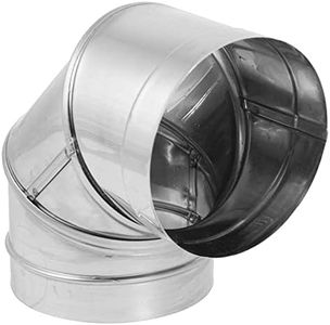 DuraVent Stainless Steel Elbow Pipe, Silver