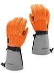 ORORO [Upgraded Battery] Heated Gloves for Women and Men, Heated Motorcycle Gloves for Skiing and Arthritis Hands (Grey,S)