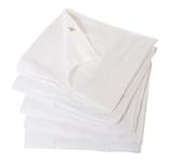 Ans Nappy Cloth Set of White Soft Pure Cotton and Highly Absorbent (70x70 cms) (36 Pc Nappy White)