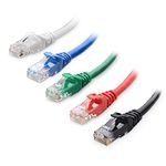 Cable Matters 5-Color Combo 10Gbps Snagless Cat6 Ethernet Cable (Cat6 Cable/Cat 6 Cable) 0.3m