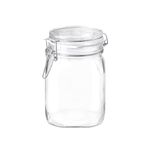 Bormioli Rocco Fido Round Clear Jar, 33-3/4-Ounce