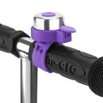 Micro Scooters | Bike/Scooter Plain Handlebar Bell | Kids Bike Accessories | Loud | Waterproof | Boys & Girls | Purple