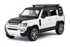 Sky Tech® Big Size Land Rover Defender 1:24 Scale Model Car Exclusive Alloy Metal car Pull Back Die-cast Car Metal Toy car with Openable Doors & Light Music Best Gifts Toys Kids【Colors as Per Stock】