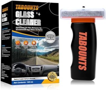 Glass Emulsion Cleaner,Glass Oil Film Cleaner,Roll-On Car Glass Emulsion Cleaner Cleaning Board, Removes OilFilm & Smudges, Improve Clarity for Safe Driving