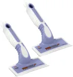 FurDozer X6 Pet Hair Remover & Auto Detailing Tool - Cat & Dog Hair Remover for Carpets, Car Interiors, Couches, Bedding, & Furniture - Reusable Pet Hair Removal Tool for Fur & Lint (Purple, 2-Pack)